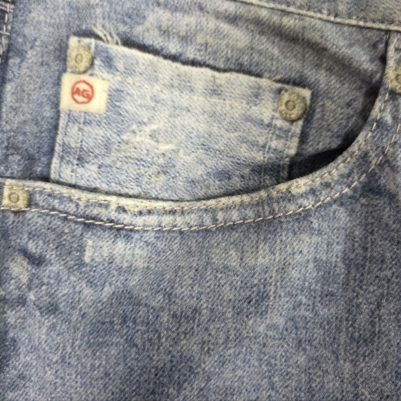 NWT AG Blue Ultrasoft Digital Photo Drew Boyfriend Jeans Women's 28 Pants  $325 - Picture 4 of 9